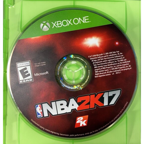 NBA 2K17 Xbox One 2016 Complete with Manual and Inserts Paul George Cover Tested - Picture 5 of 9